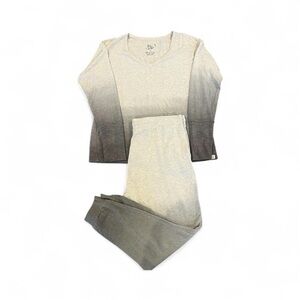 Elegant Gray Ombre Women's Pajama Set